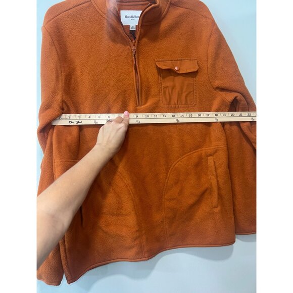 Goodfellow & Co Recycled Polyester Quarter-Zip‎ Fleece Jacket, size M - Picture 5 of 7